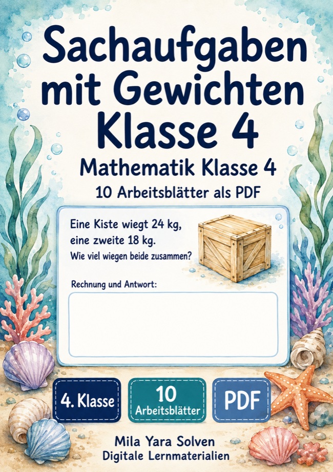 Cover: Sachaufgaben mit Gewichten