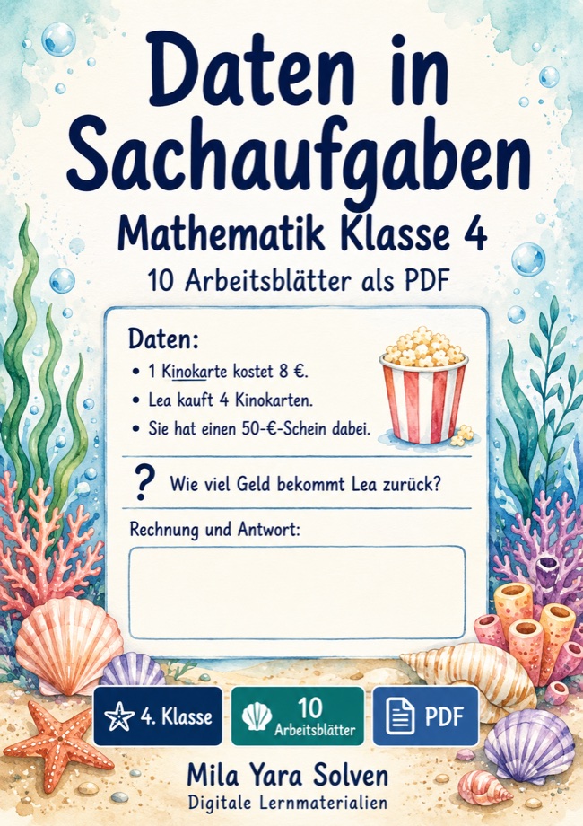 Cover: Daten in Sachaufgaben