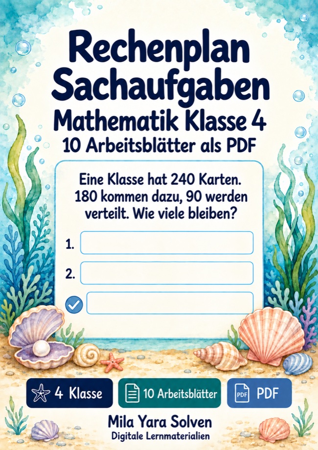 Cover: Rechenplan Sachaufgaben