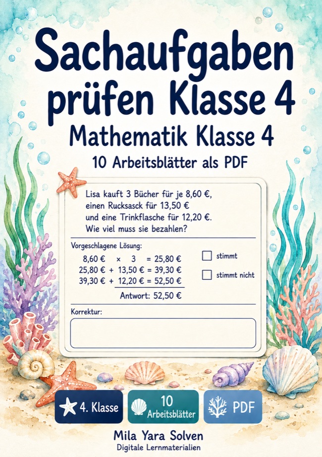 Cover: Sachaufgaben prüfen