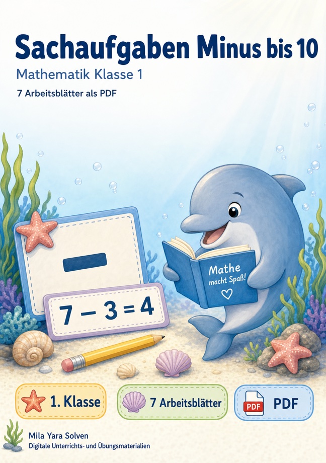 Cover: Sachaufgaben Minus bis 10