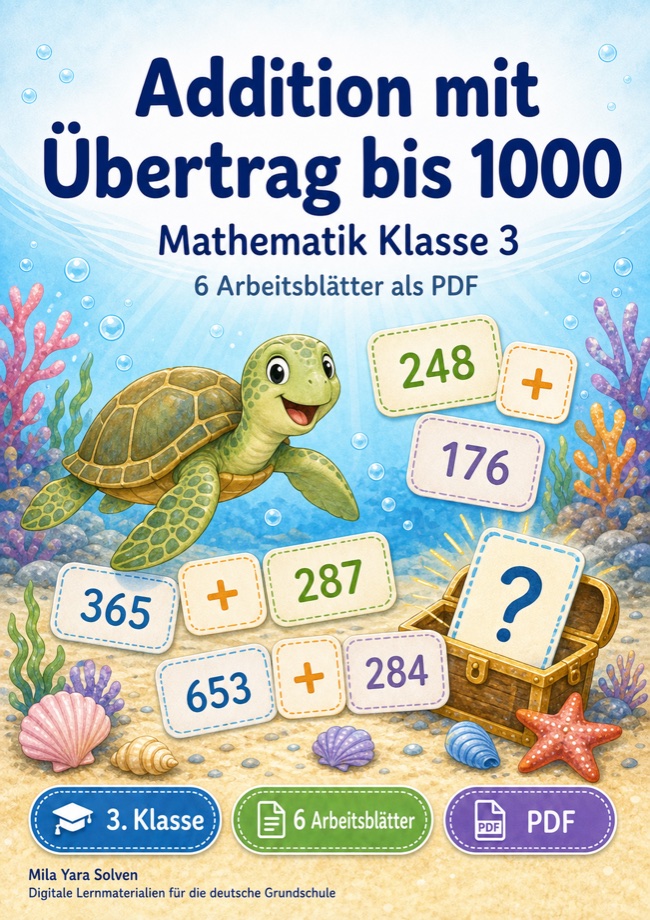 Cover: Addition mit Übertrag bis 1000