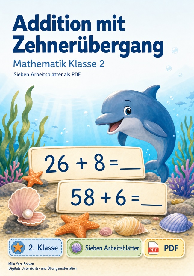 Cover: Addition mit Zehnerübergang