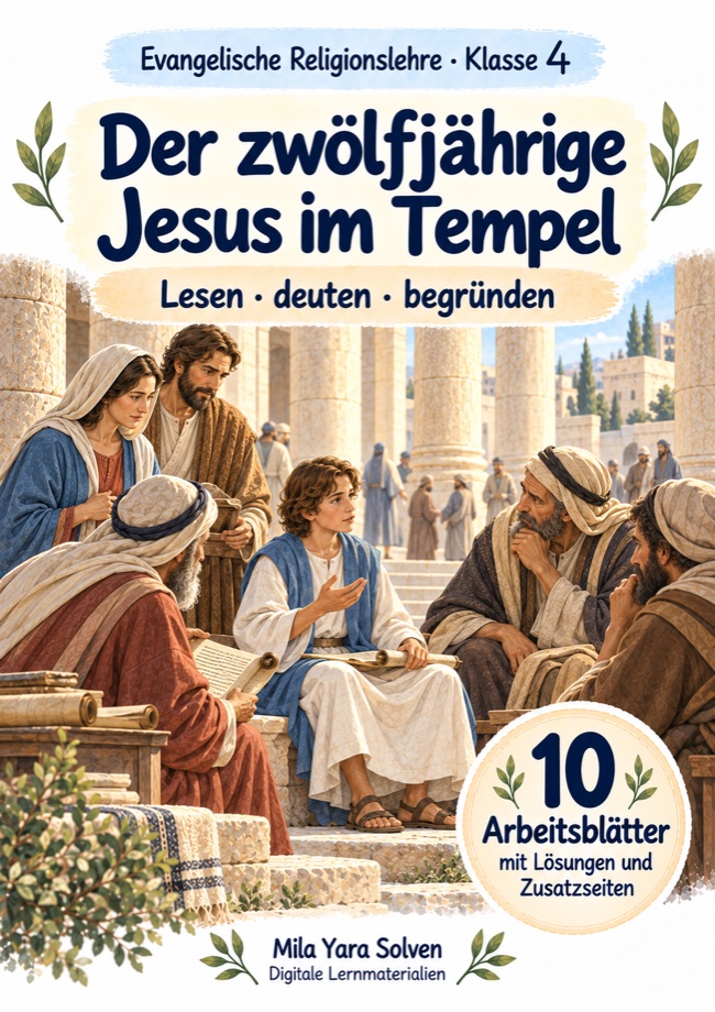 Cover: Der zwölfjährige Jesus im Tempel