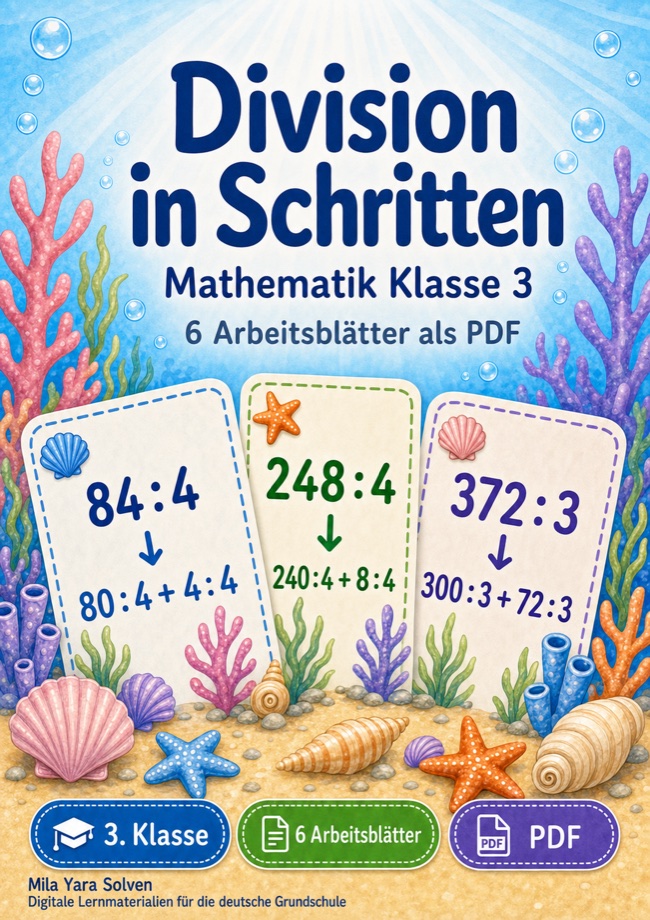Cover: Division in Schritten