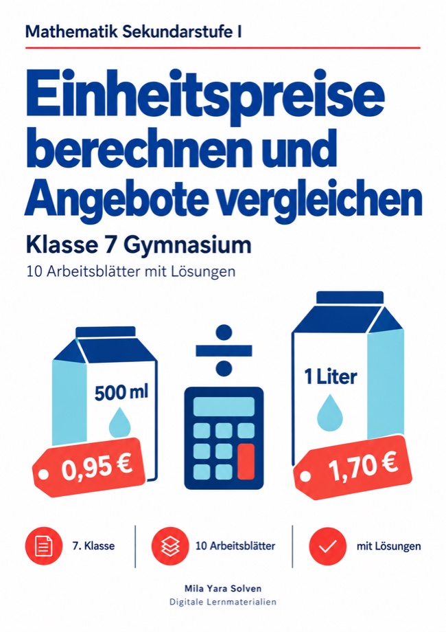Cover: Einheitspreise berechnen und Angebote vergleichen