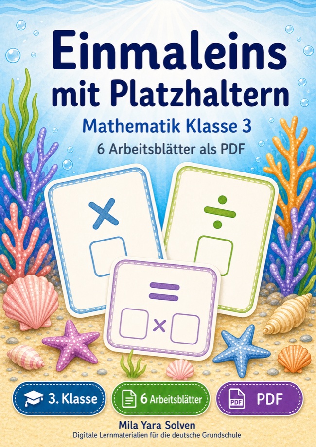 Cover: Einmaleins mit Platzhaltern