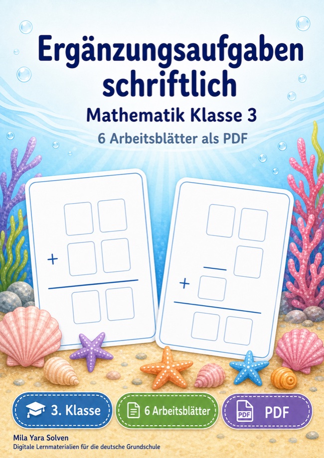 Cover: Ergänzungsaufgaben schriftlich