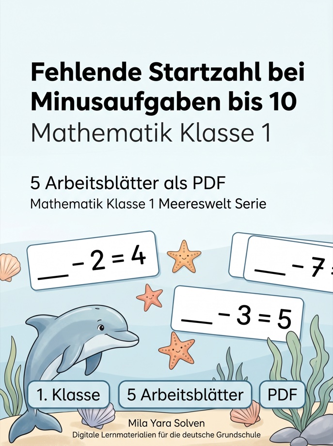Cover: Fehlende Startzahl bei Minusaufgaben bis 10