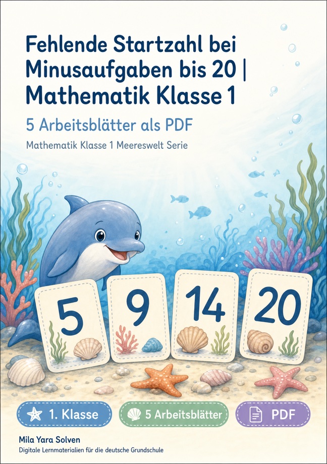 Cover: Fehlende Startzahl bei Minusaufgaben bis 20