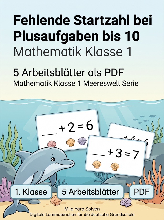 Cover: Fehlende Startzahl bei Plusaufgaben bis 10