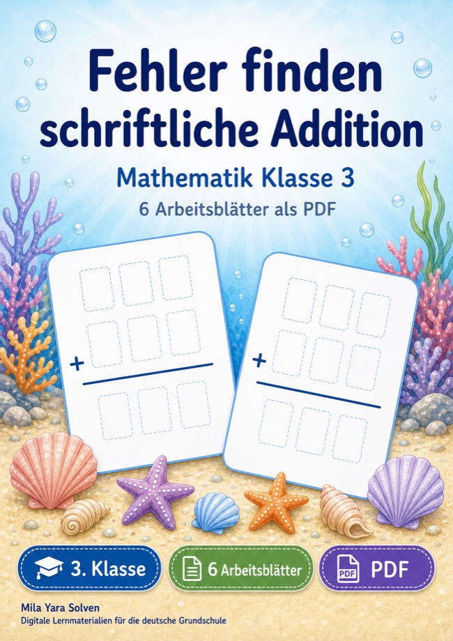 Cover: Fehler finden schriftliche Addition