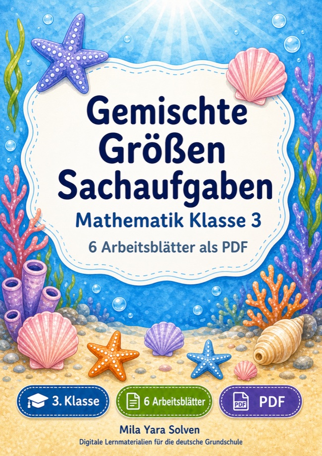 Cover: Gemischte Größen Sachaufgaben