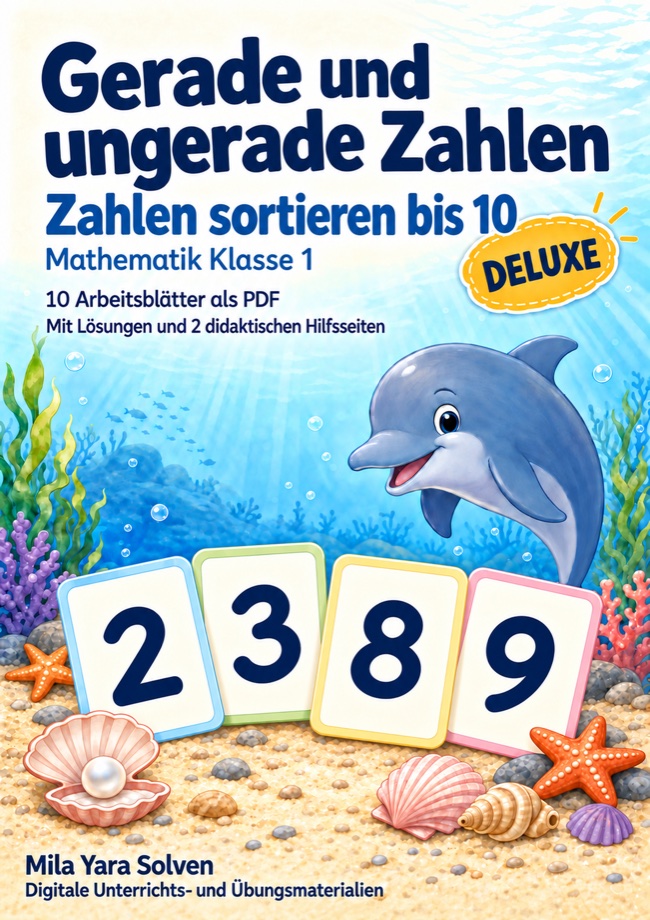 Cover: Gerade und ungerade Zahlen: Zahlen sortieren bis 10
