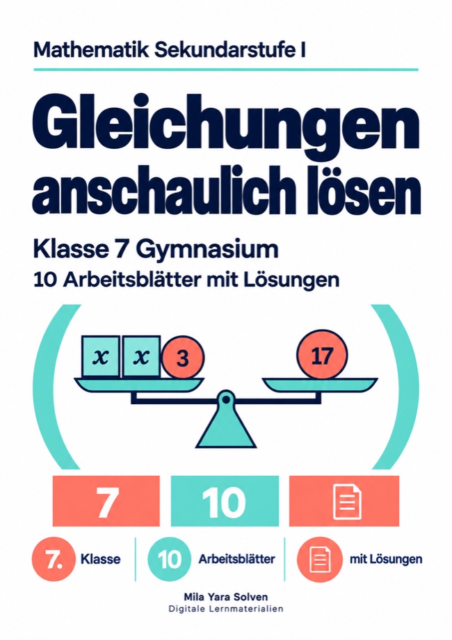 Cover: Gleichungen anschaulich lösen