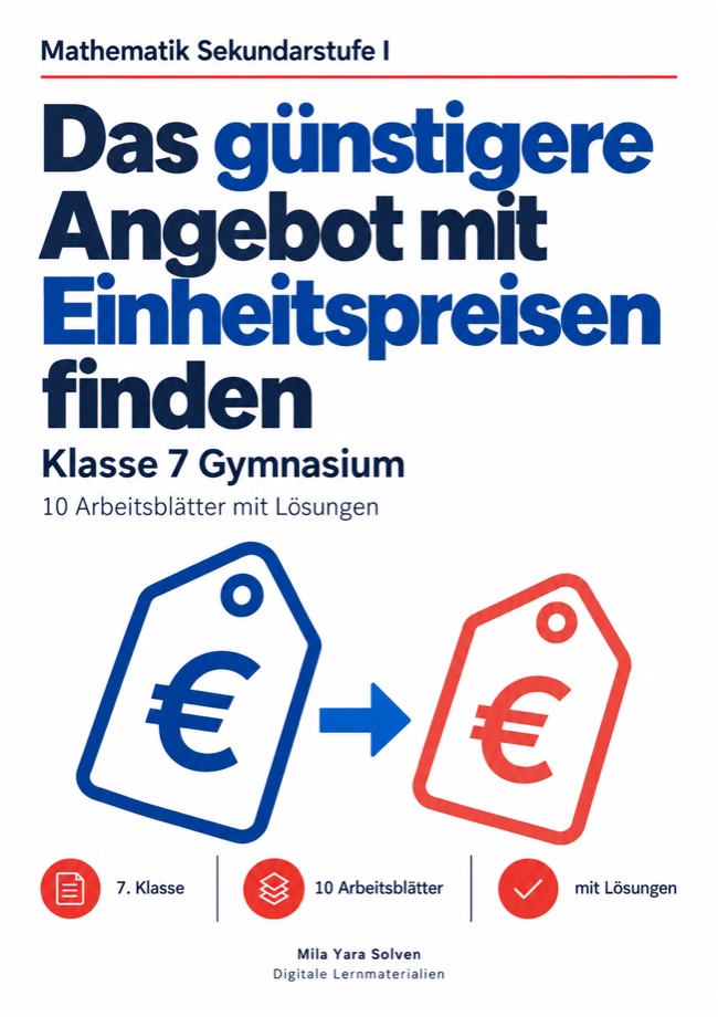 Cover: Das günstigere Angebot mit Einheitspreisen finden