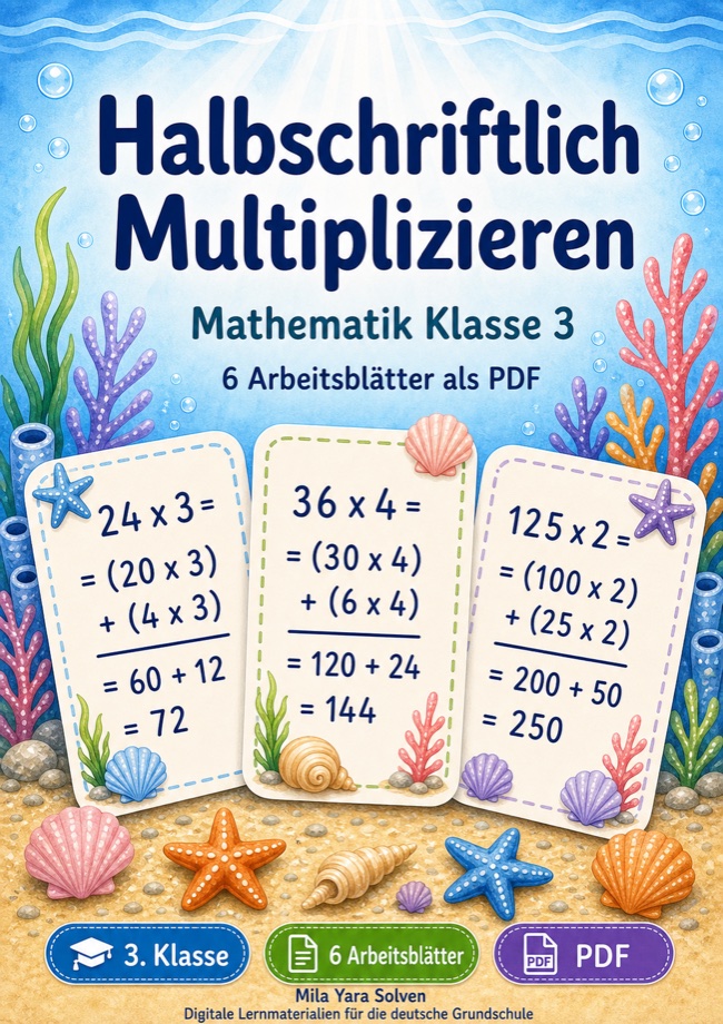 Cover: Halbschriftlich Multiplizieren