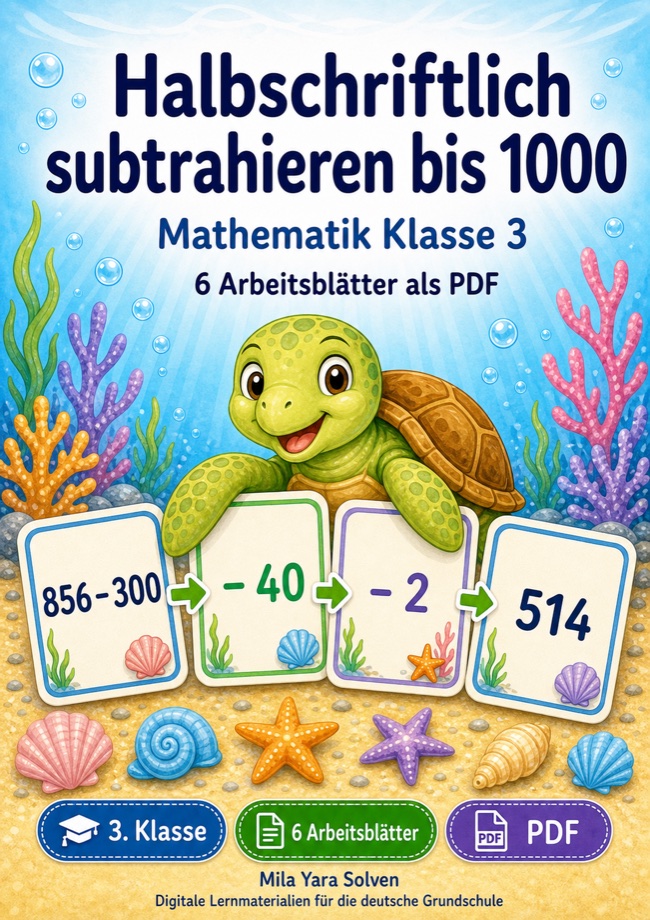 Cover: Halbschriftlich subtrahieren bis 1000
