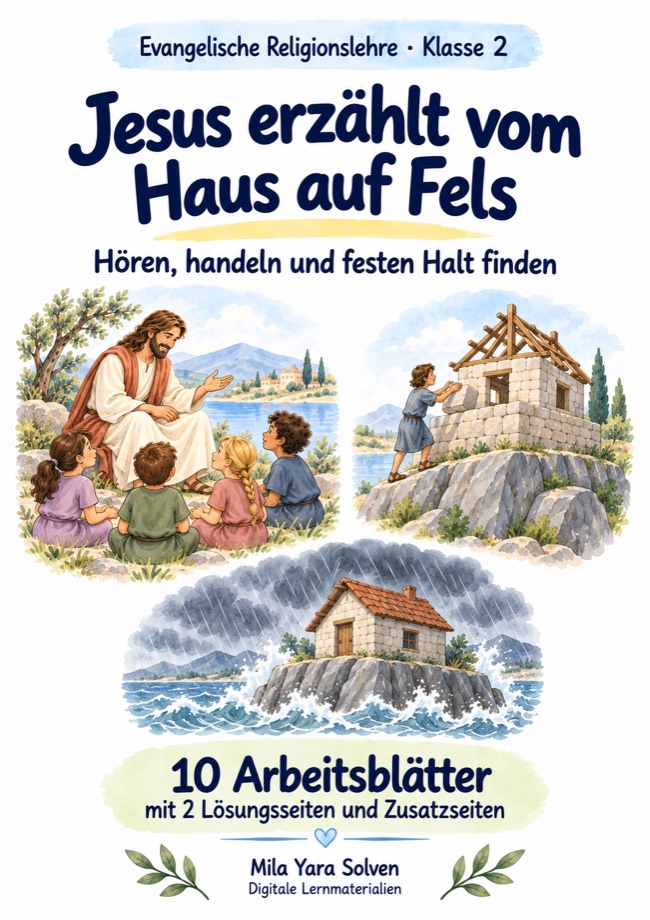Cover: Jesus erzählt vom Haus auf Fels