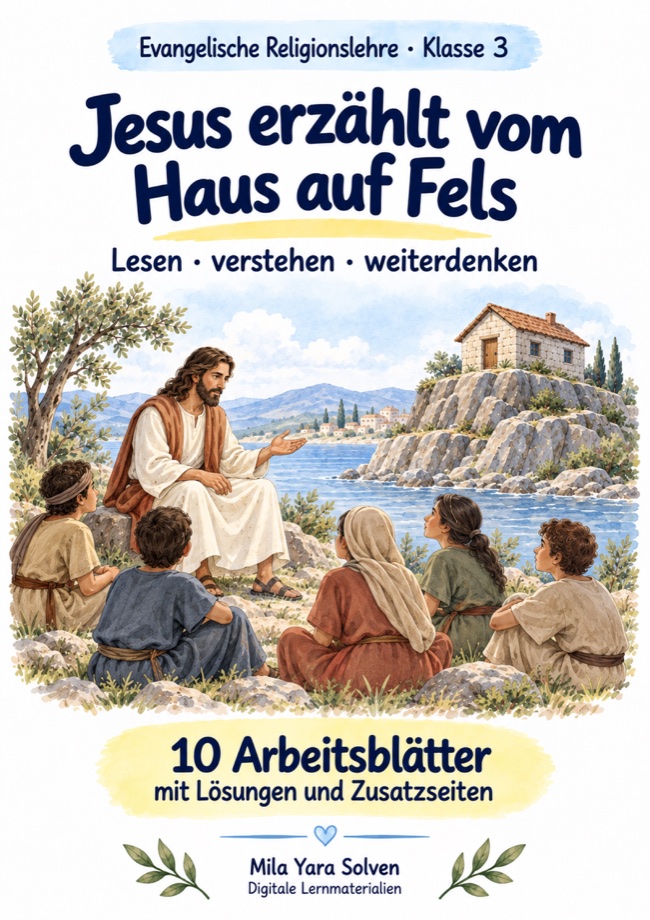 Cover: Jesus erzählt vom Haus auf Fels