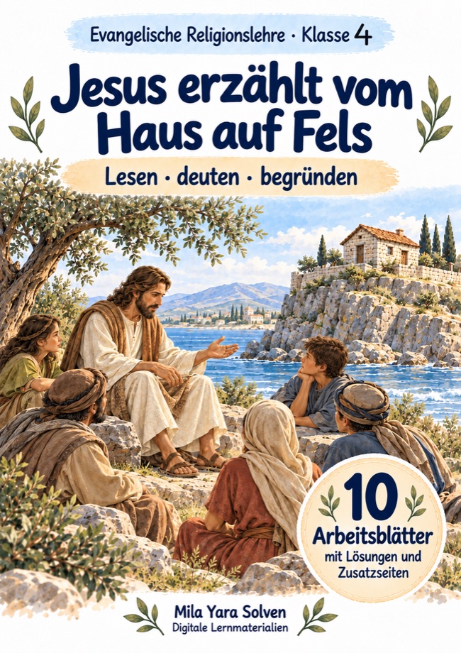 Cover: Jesus erzählt vom Haus auf Fels