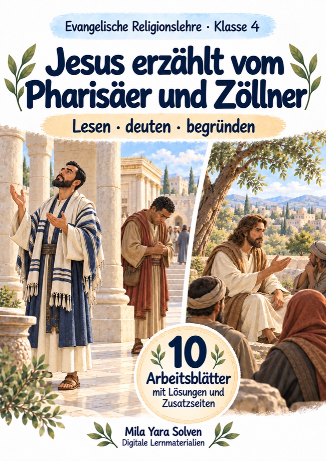 Cover: Jesus erzählt vom Pharisäer und Zöllner
