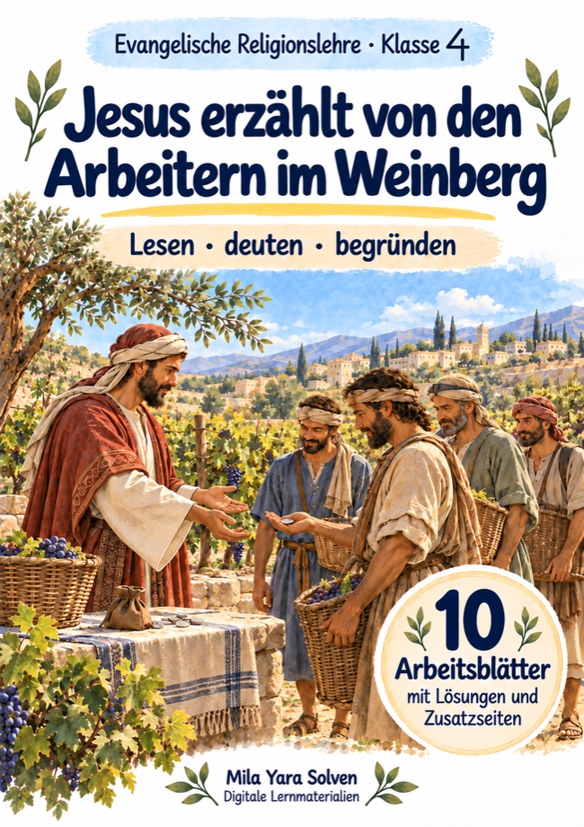Cover: Jesus erzählt von den Arbeitern im Weinberg