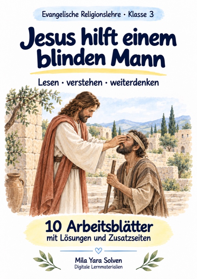 Cover: Jesus hilft einem blinden Mann