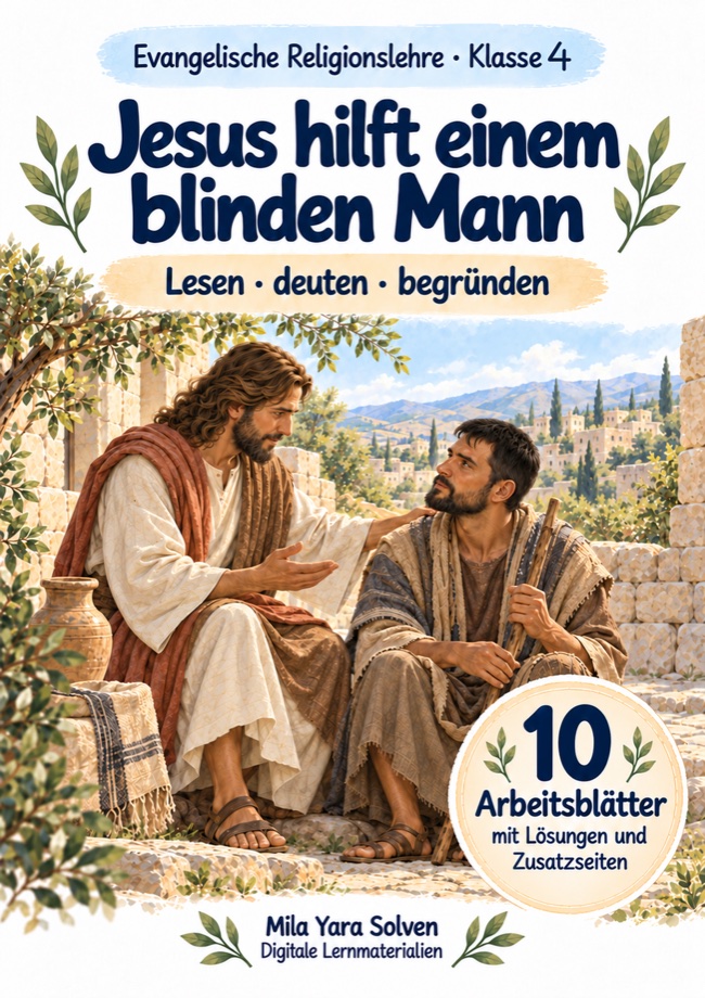 Cover: Jesus hilft einem blinden Mann