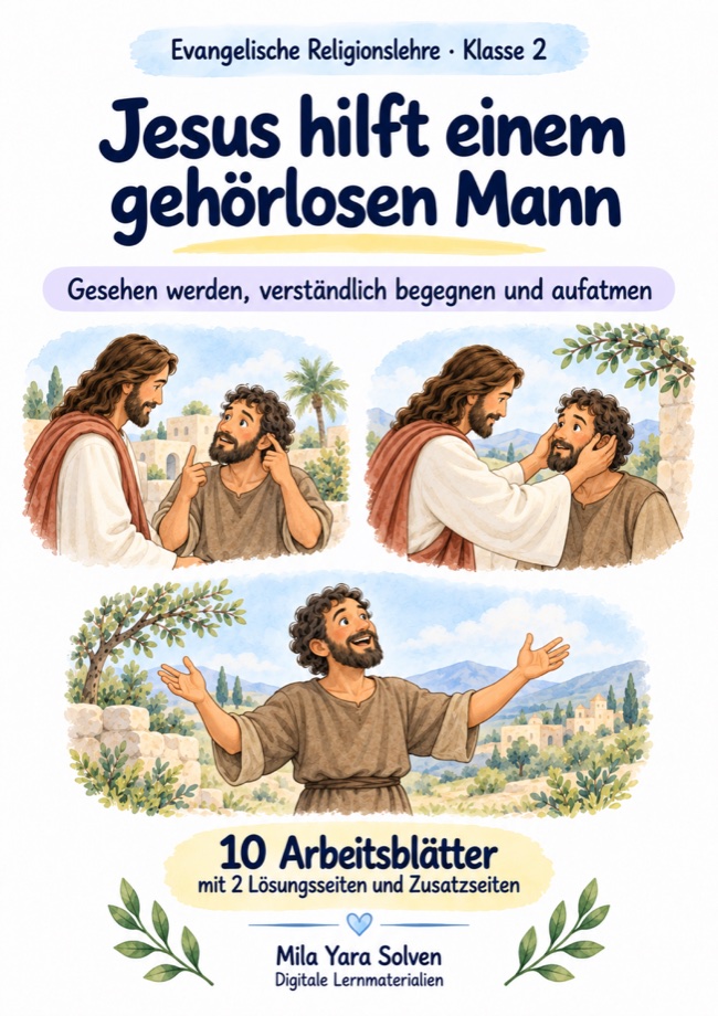 Cover: Jesus hilft einem gehörlosen Mann