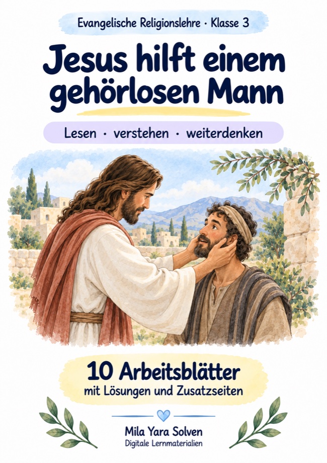 Cover: Jesus hilft einem gehörlosen Mann