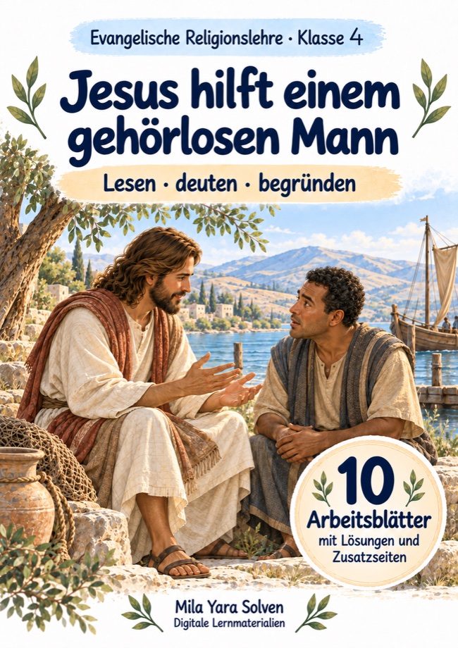 Cover: Jesus hilft einem gehörlosen Mann