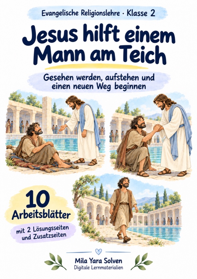Cover: Jesus hilft einem Mann am Teich