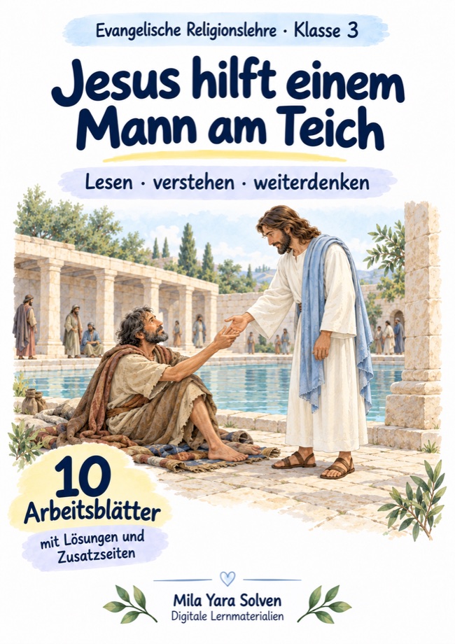 Cover: Jesus hilft einem Mann am Teich