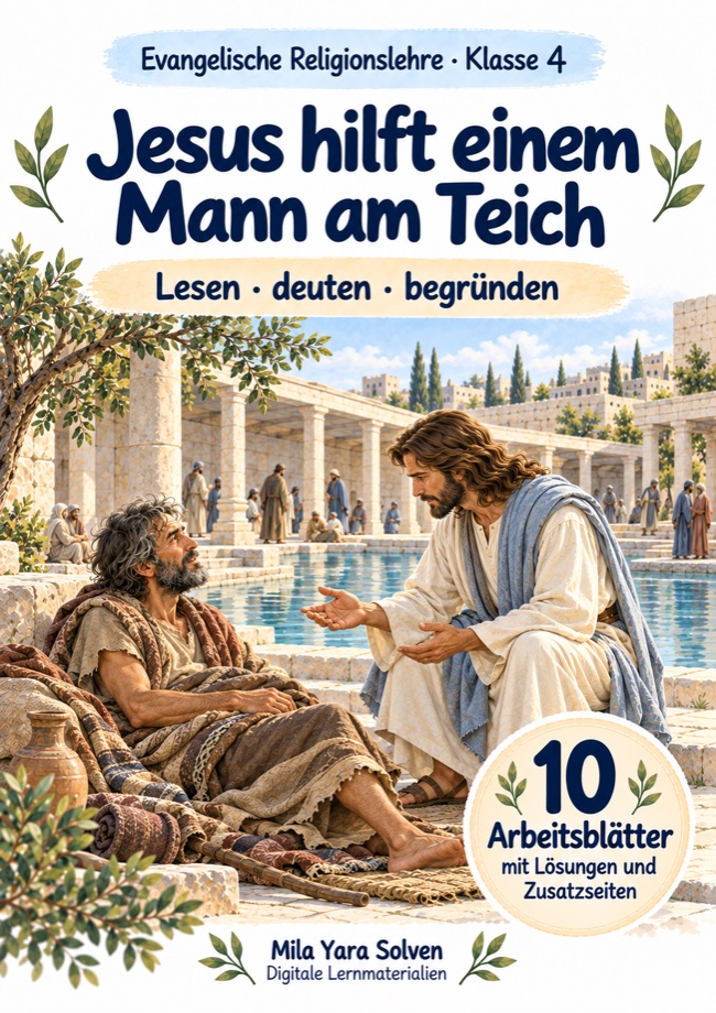 Cover: Jesus hilft einem Mann am Teich