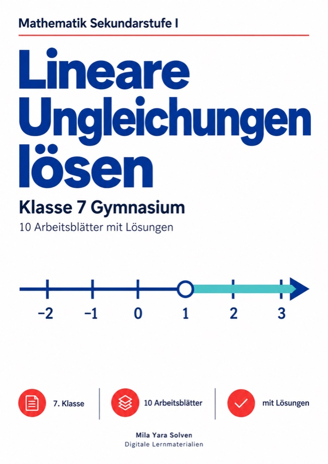 Cover: Lineare Ungleichungen lösen