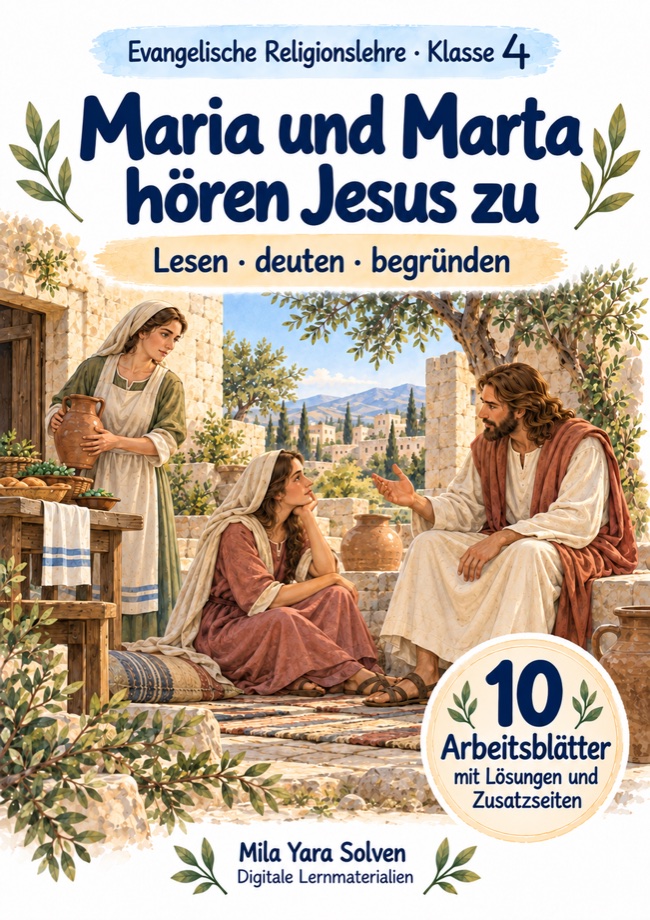 Cover: Maria und Marta hören Jesus zu