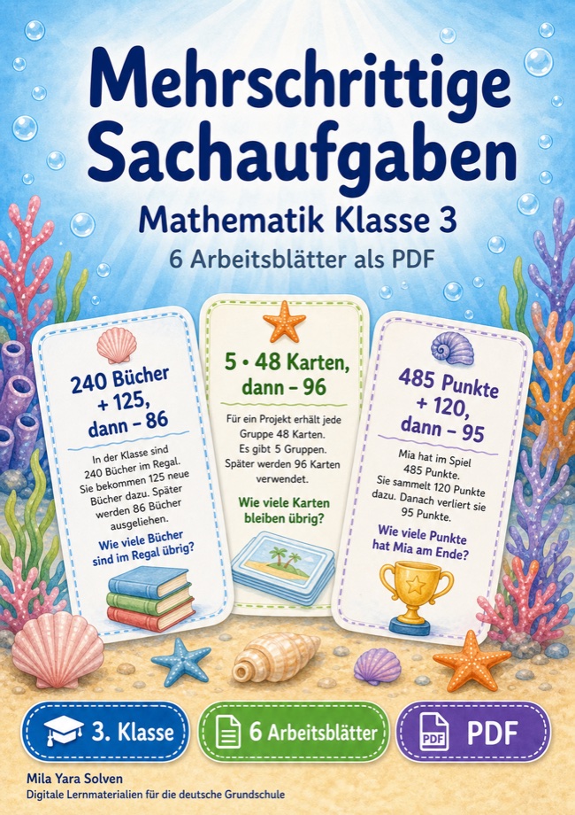 Cover: Mehrschrittige Sachaufgaben