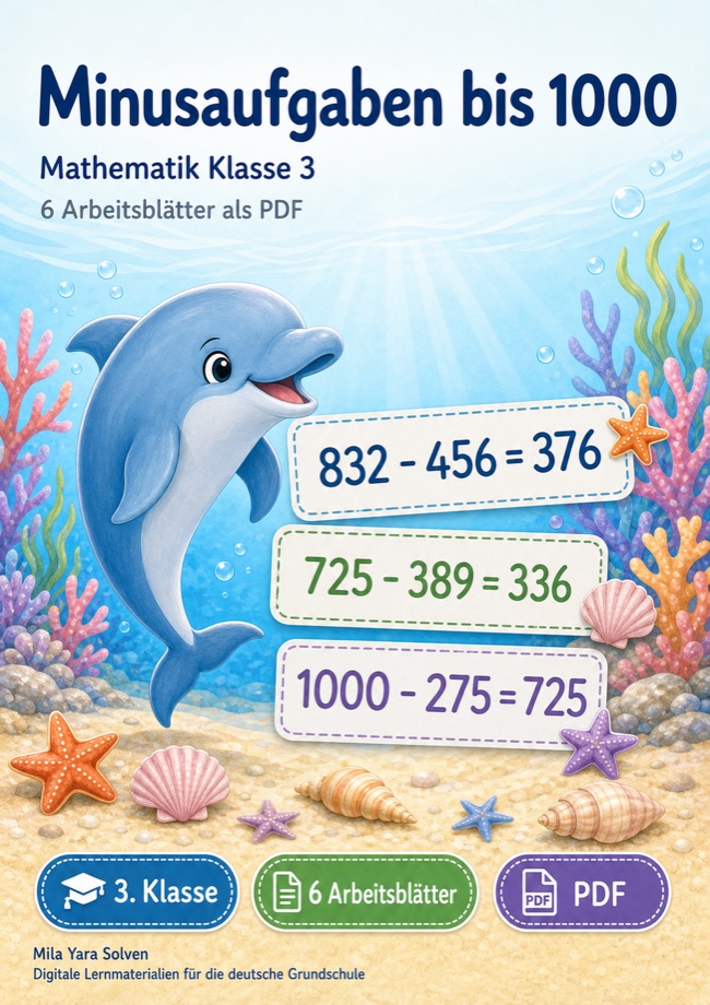 Cover: Minusaufgaben bis 1000