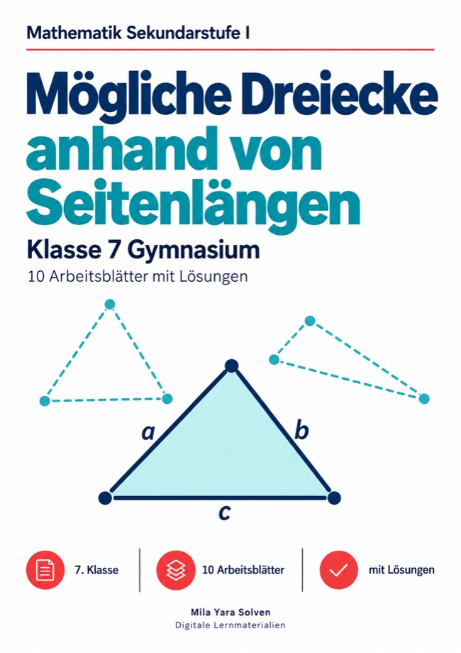 Cover: Mögliche Dreiecke anhand von Seitenlängen