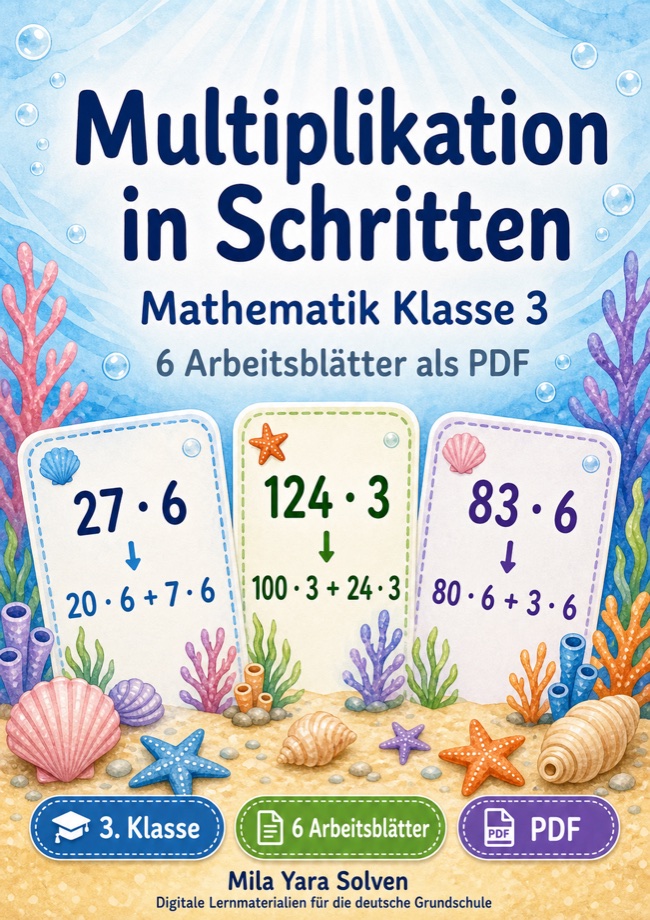 Cover: Multiplikation in Schritten