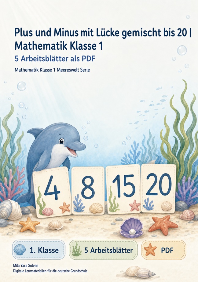 Cover: Plus und Minus mit Lücke gemischt bis 20
