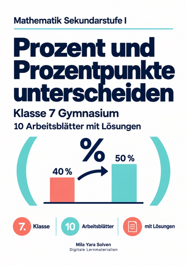 Cover: Prozent und Prozentpunkte unterscheiden