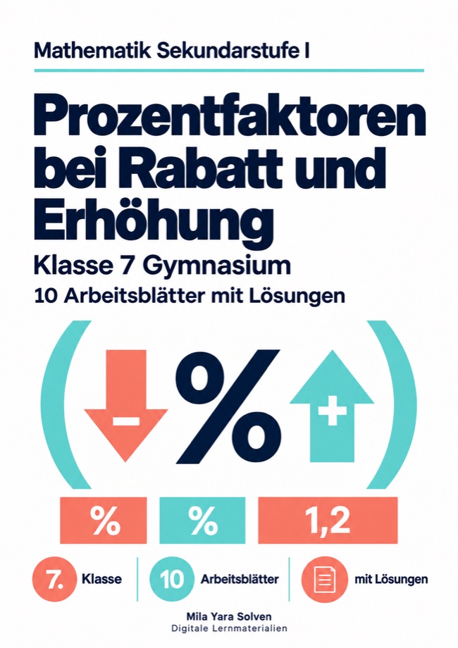 Cover: Prozentfaktoren bei Rabatt und Erhöhung