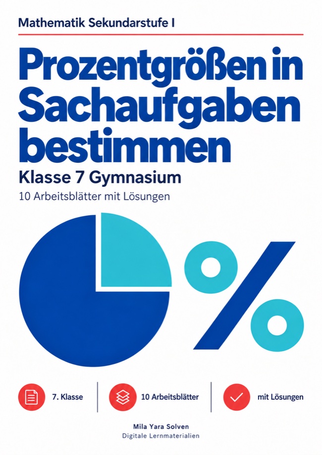 Cover: Prozentgrößen in Sachaufgaben bestimmen