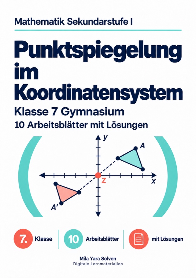 Cover: Punktspiegelung im Koordinatensystem
