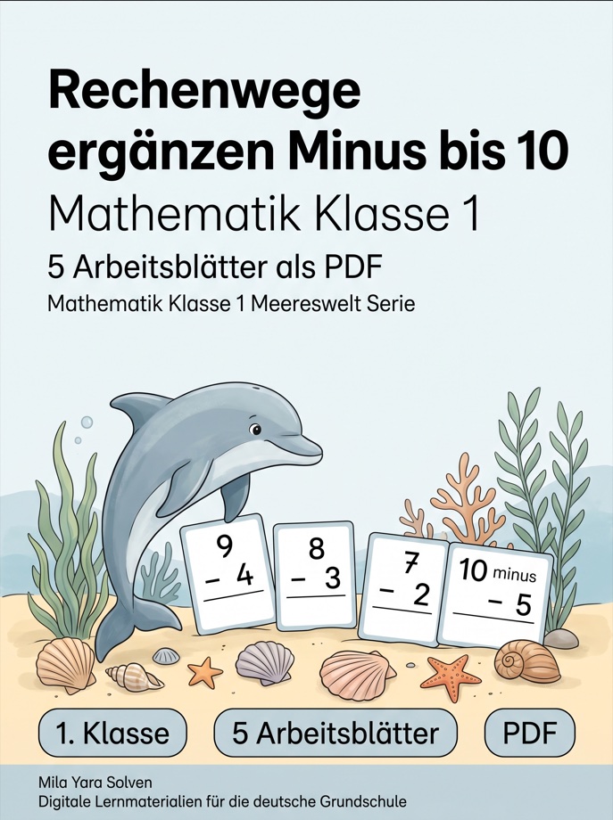 Cover: Rechenwege ergänzen Minus bis 10