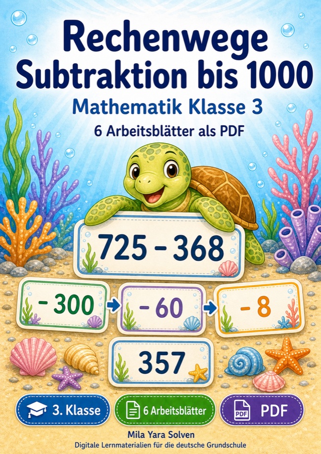 Cover: Rechenwege Subtraktion bis 1000