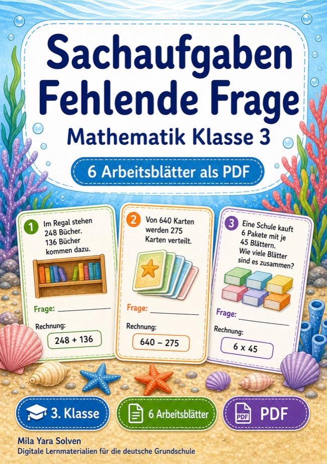 Cover: Sachaufgaben Fehlende Frage
