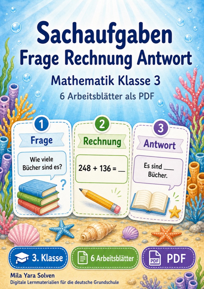 Cover: Sachaufgaben Frage Rechnung Antwort